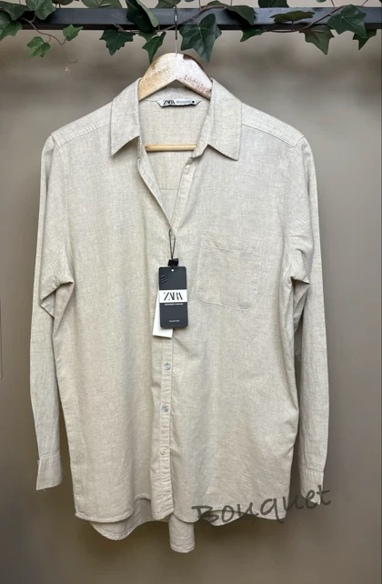 شومیز زارا خاکی