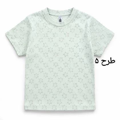تیشرت کراپ طرحدار وارداتی زنانه