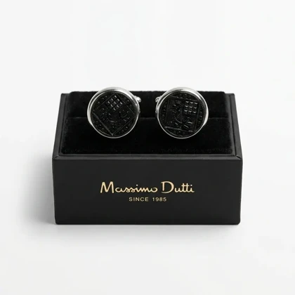 دکمه سردست لاکچری طرح کنده رومن برند Massimo dutti