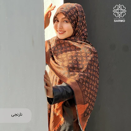 روسری نخ کشمیر آلیس نگین‌دار