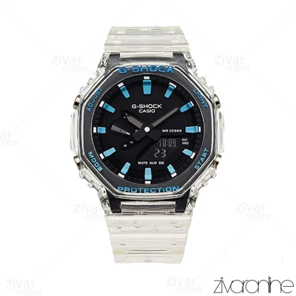 ساعت جی شاک GA2100 مردانه شیشه ای ایندکس آبی 105967