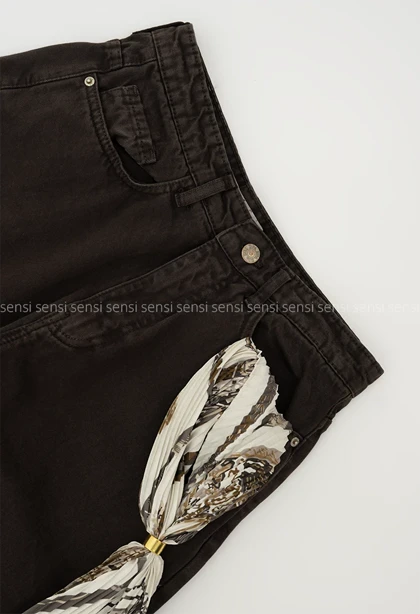 شلوار جین بگ رنگی کد1005742