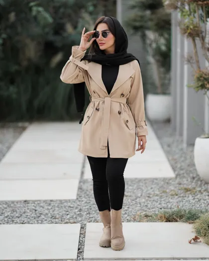 بارانی مدل کوتاه ژیله کوچک کد 734