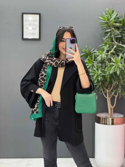 مانتو لینن آستین برش‌دار