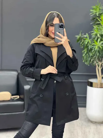 بارانی یقه دوبل