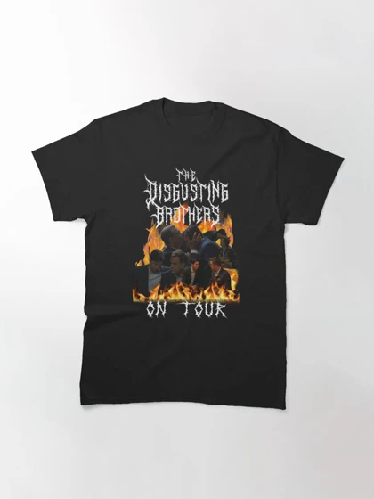 تیشرت succession طرح tomgreg disgusting brothers succession white letters