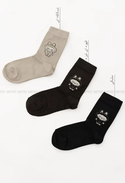 جوراب(Labubu)ساق‌دار پنبه کد1004998