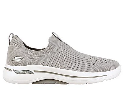 کفش کتانی طبی اسکیچرز جورابی طوسی skechers کد 274412