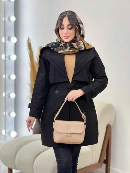 بارانی یقه دوبل باران