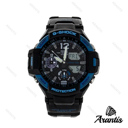 ساعت جیشاک GA-1100 مردانه آبی مشکی m-4656