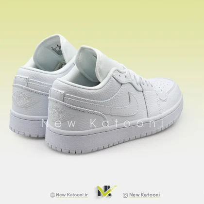 نایک ایر جردن 1 لو تریپل وایت (553558-130)