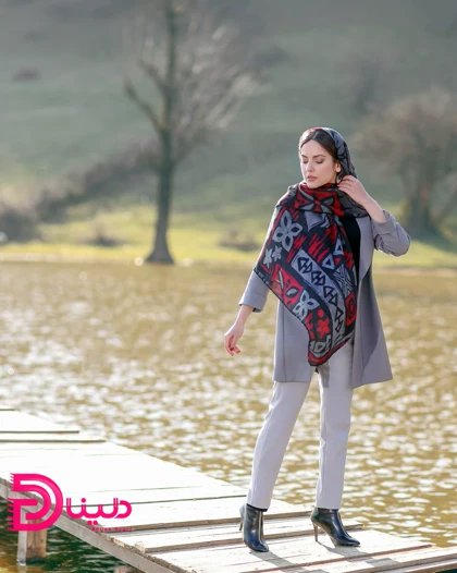 روسری نخ گل درشت قواره 120