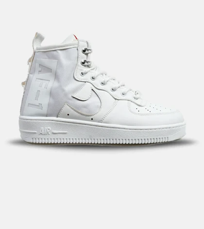 کفش کتانی ساق‌دار مردانه سفید NIKE AIRFORCE AF1