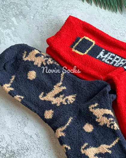 جوراب ساق‌دار حوله ای بابانوئل