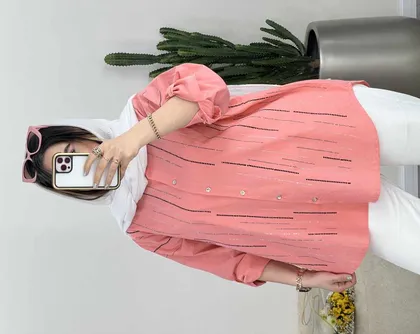 شومیز مزونی نگین دوزی(41)کد3471