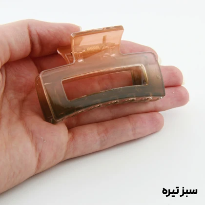 کلیپس دخترانه مدل مستطیل ساده دو رنگ کوچک