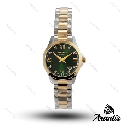 ساعت زنانه سیکو Diamond سیلور طلایی w-10203