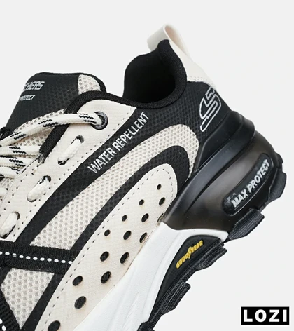 کفش کتانی طبی ورزشی کرم مشکی SKECHERS max protect v.2 مدل 8083