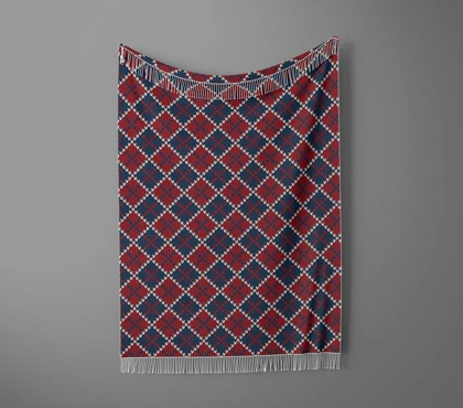 شال مبل ریش دار sofa shawl 368