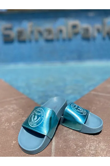 پایه. دمپایی ساحلی POLO KIDS MIDDLEBETIC SPORTS 686827 4FX BLUE RAZZE