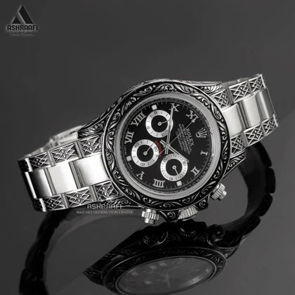 ساعت رولکس حکاکی شده Rolex Daytona Carving SK2