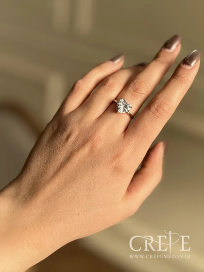 انگشتر جواهری قلب