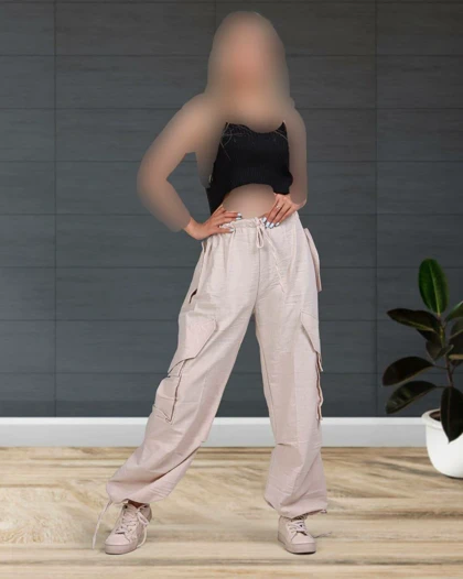 شلوار کارگو لینن 1223