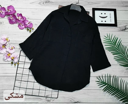 شومیز مانتویی پشت دکمه کد 20113