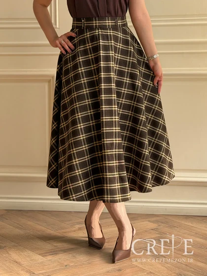 دامن کلوش کشمیر