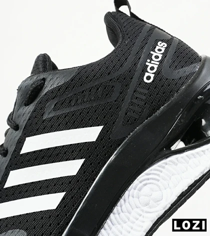 کفش کتانی مردانه مشکی سفید Adidas running shoes