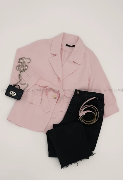 کت تک دکمه رنگی کد1005466