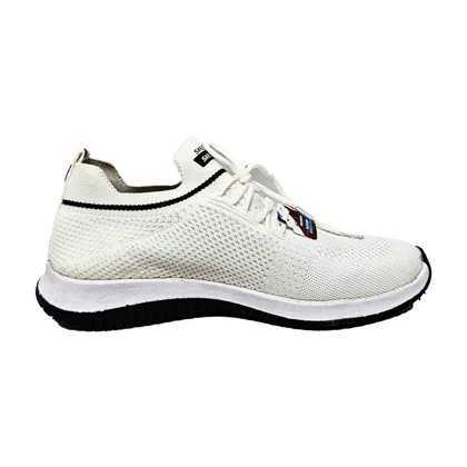 کفش کتانی طبی اسکیچرز جورابی سفید skechers