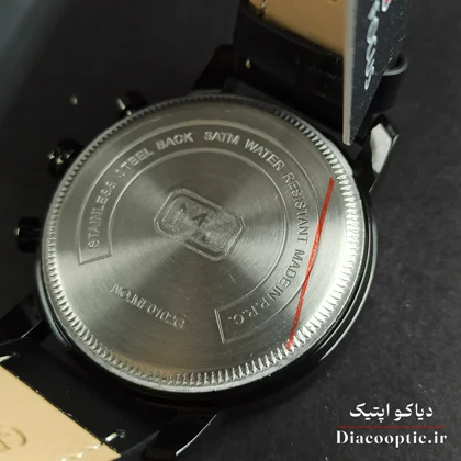 ساعت مچی مردانه اورجینال موتور ژاپن برند مینی فوکوس سه موتور مدل Mf0102G.03 بند چرم