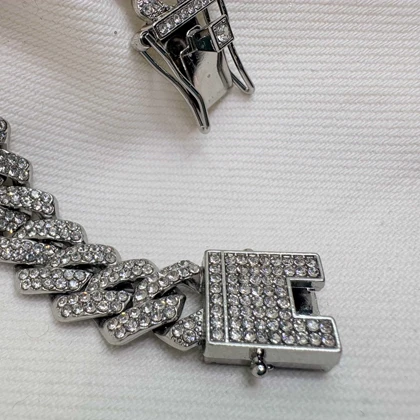 دستبند چین فول نگین | فقل کتابی