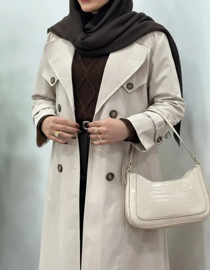 ترنچ کت بلند ضد آب آیسو آناهید