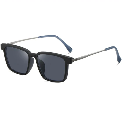 عینک آفتابی مردانه کارن بازار karen bazaar مدل B9722 دو حالته UV400