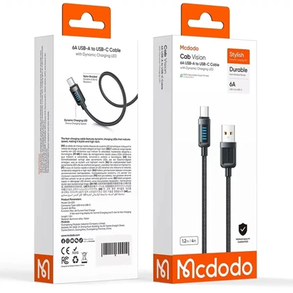کابل تایپ سی 6 آمپر مک دودو MCDODO مدل CA_033 طول 1.2 متر