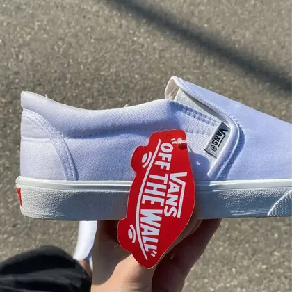 ونس کشی سفید تمام - white slip on vans