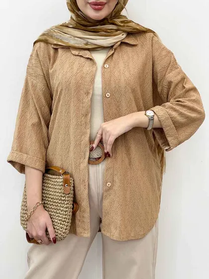 شومیز آستین پاکتی نازلی