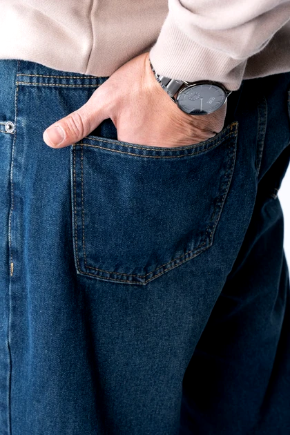 شلوار جین مام فیت مردانه