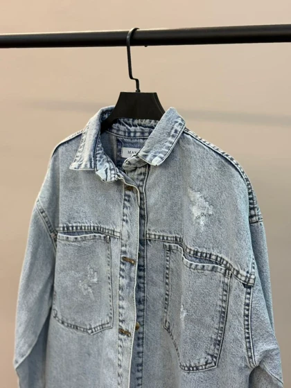 کت جین قواره دار بلند