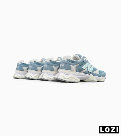 کفش کتانی زنانه سفید آبی کرم NEW BALANCE 9060