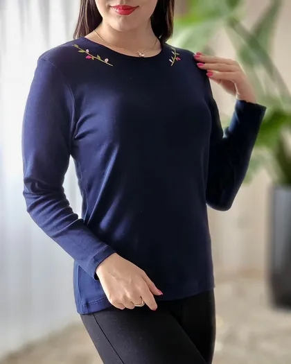 بلوز گلدوزی برگ