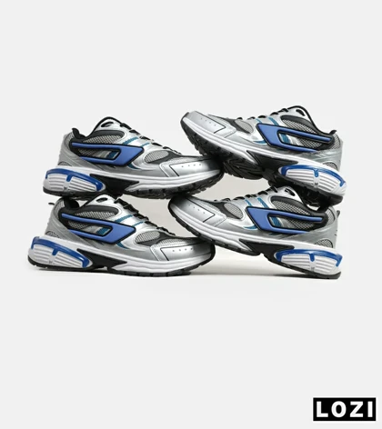 کفش کتانی بزرگ پا نقره ای آبی DIESEL S-SERENDIPITY SPORT مدل 6918