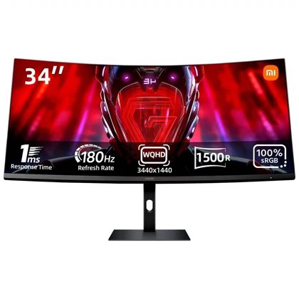 مانیتور گیمینگ خمیده شیائومی Xiaomi اصل مدل G34WQi سایز 34 اینچ