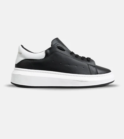 کفش کتانی مردانه کژوال مشکی سفید Alexander McQueen