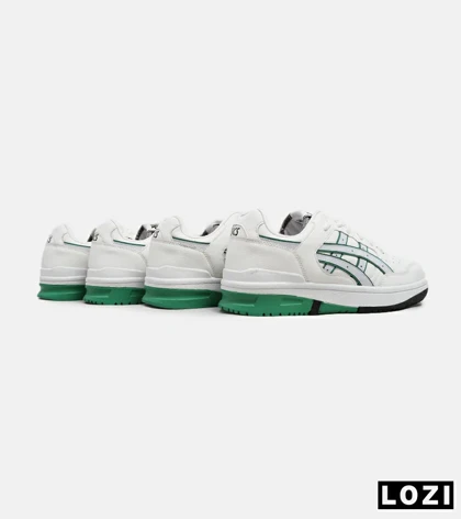 کفش کتانی مردانه سفید سبز ASICS TIGER RUNNER II