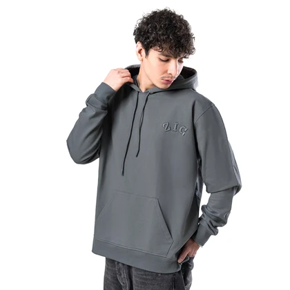 هودی طوسی فیلی زیگ zig مدل basic comfort کد369