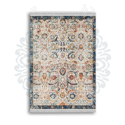 *جدید* فرشینه از جنس پارچه شانل مخمل ترک طرح فانتزی برند دفه کد 1852