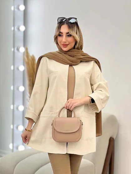 مانتو چهار جیب مغزی دوزی